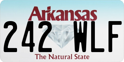 AR license plate 242WLF