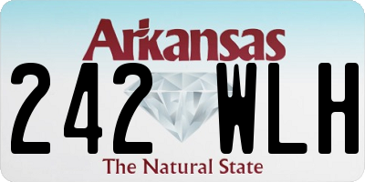 AR license plate 242WLH
