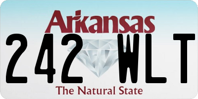 AR license plate 242WLT