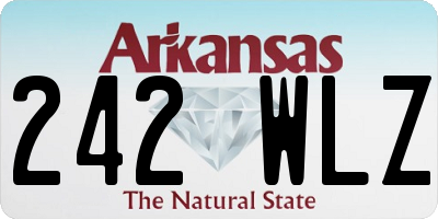 AR license plate 242WLZ