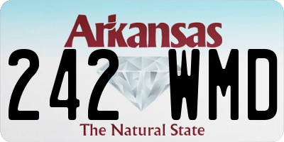 AR license plate 242WMD