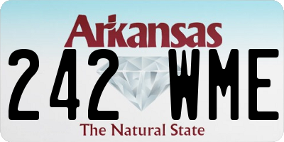 AR license plate 242WME