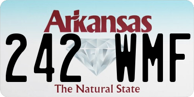 AR license plate 242WMF