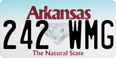 AR license plate 242WMG