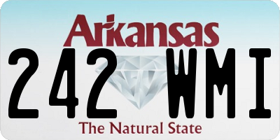 AR license plate 242WMI