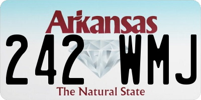 AR license plate 242WMJ
