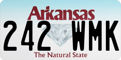 AR license plate 242WMK