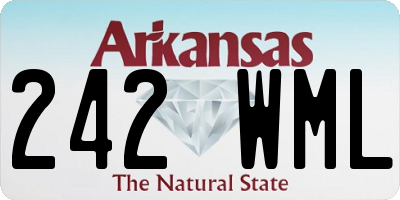 AR license plate 242WML