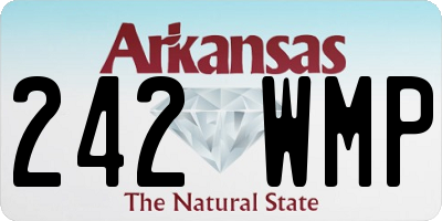 AR license plate 242WMP