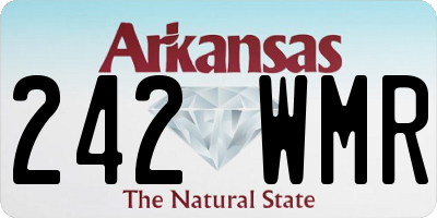 AR license plate 242WMR