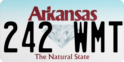 AR license plate 242WMT