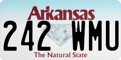 AR license plate 242WMU