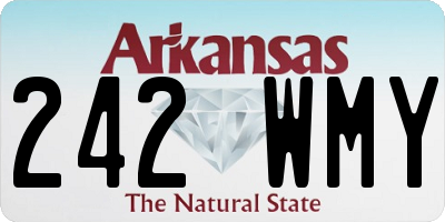 AR license plate 242WMY