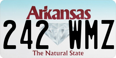 AR license plate 242WMZ