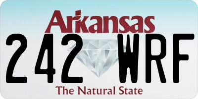 AR license plate 242WRF