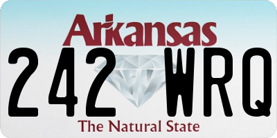 AR license plate 242WRQ