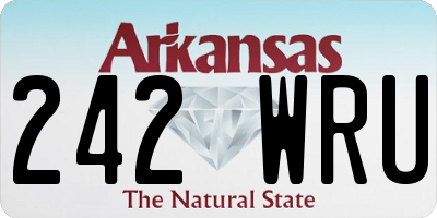 AR license plate 242WRU