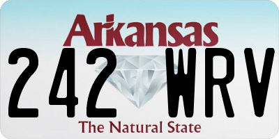 AR license plate 242WRV