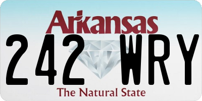 AR license plate 242WRY