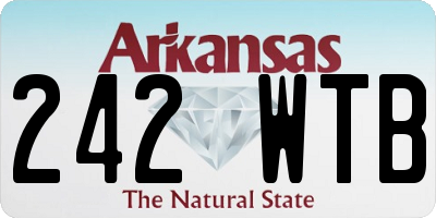 AR license plate 242WTB