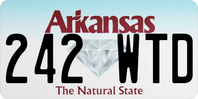 AR license plate 242WTD