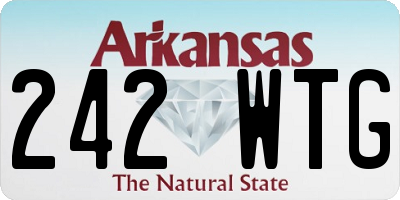 AR license plate 242WTG