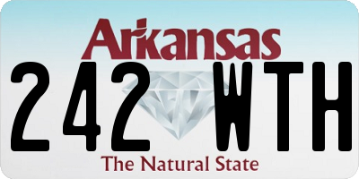 AR license plate 242WTH