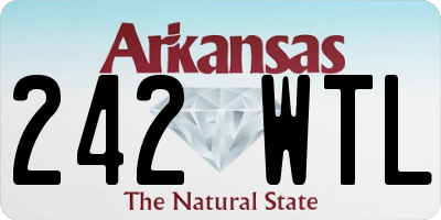 AR license plate 242WTL