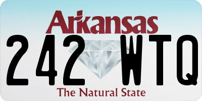 AR license plate 242WTQ
