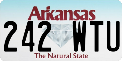 AR license plate 242WTU
