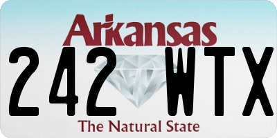 AR license plate 242WTX