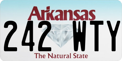 AR license plate 242WTY