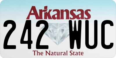 AR license plate 242WUC