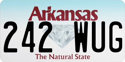 AR license plate 242WUG