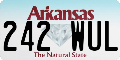 AR license plate 242WUL