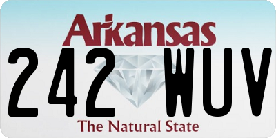 AR license plate 242WUV