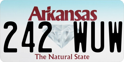 AR license plate 242WUW