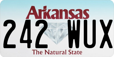 AR license plate 242WUX