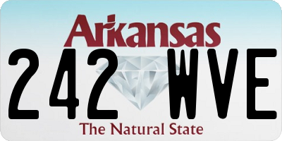 AR license plate 242WVE