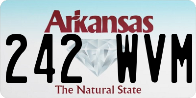 AR license plate 242WVM