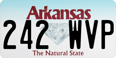 AR license plate 242WVP
