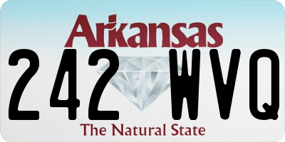 AR license plate 242WVQ