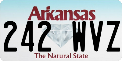 AR license plate 242WVZ