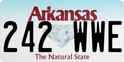 AR license plate 242WWE