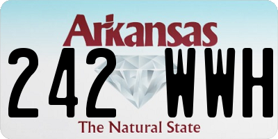 AR license plate 242WWH