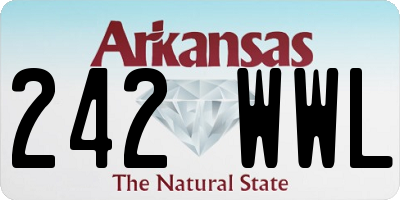 AR license plate 242WWL