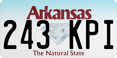 AR license plate 243KPI