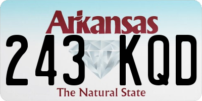 AR license plate 243KQD