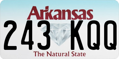 AR license plate 243KQQ