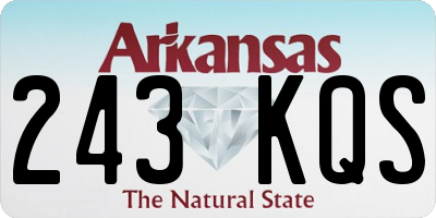 AR license plate 243KQS
